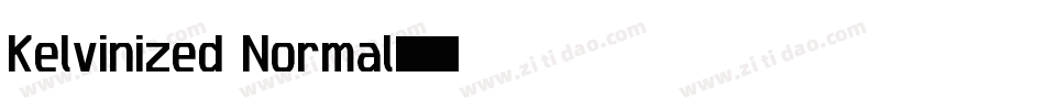 Kelvinized Normal字体转换